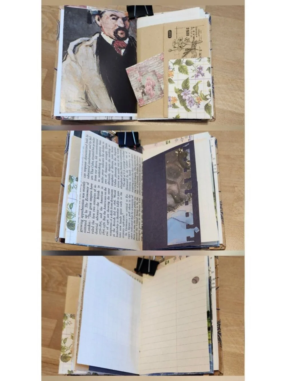 Handmade Junk Journal 56 pages Pocket Notes